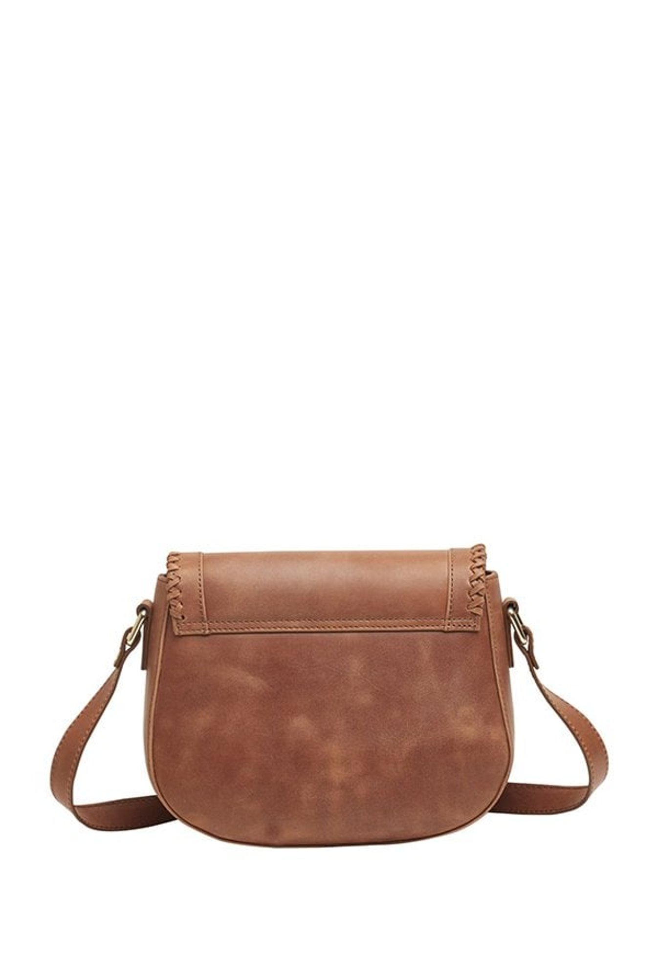 Tohl Tan Distressed Leather Flap Sling Bag