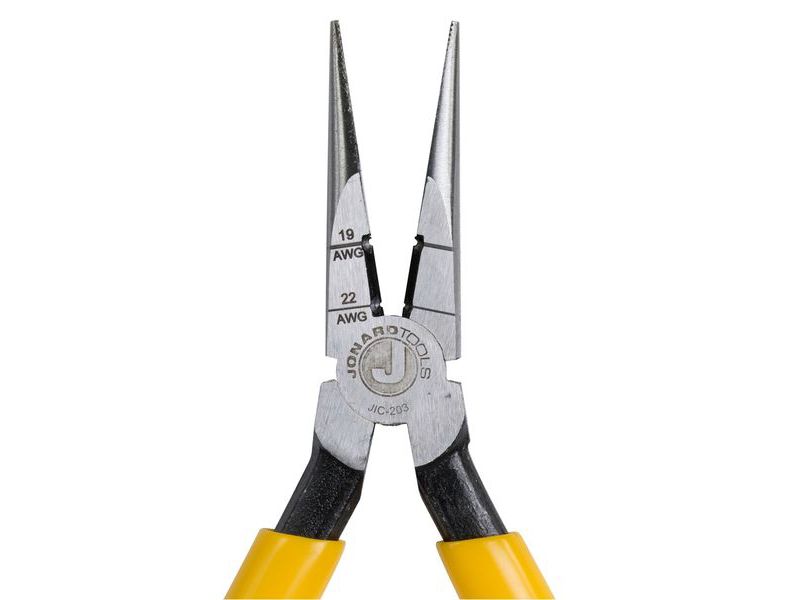 JONARD TOOLS JIC-203 Bent Long Nose Plier,6-3/4 in.,Serrated