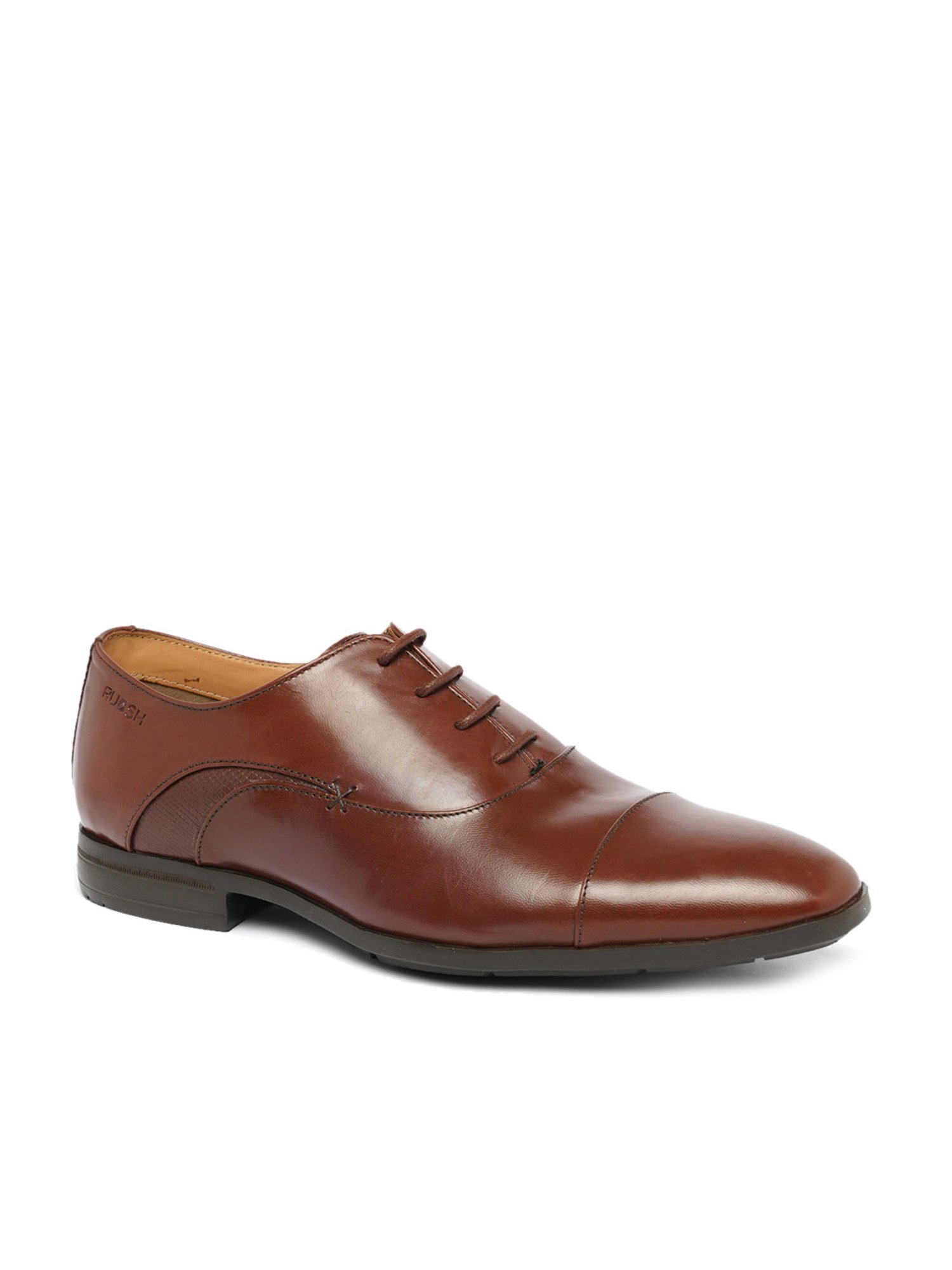 Ruosh Men's Tan Oxford Shoes
