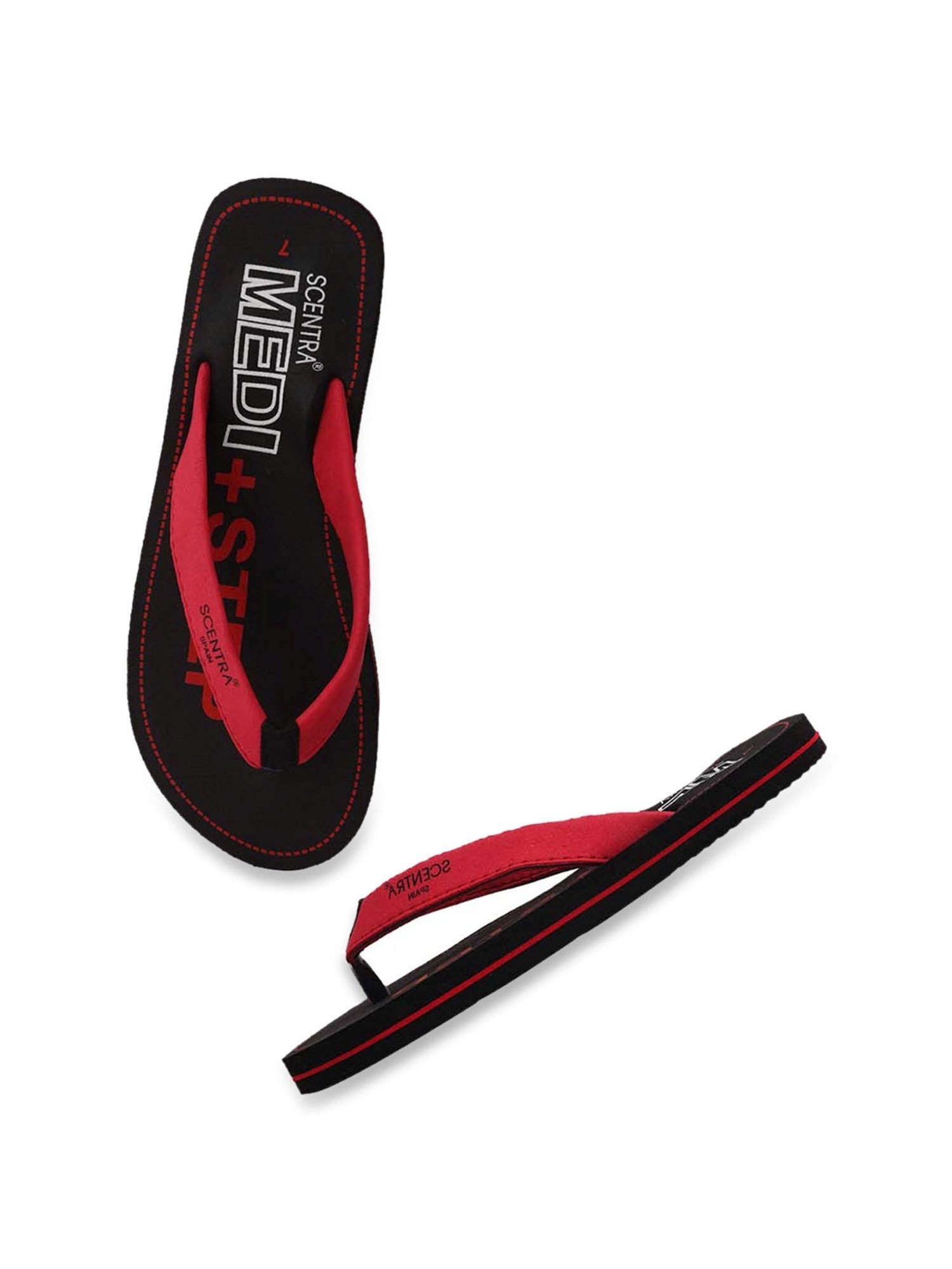 Scentra Women's Red Flip Flops