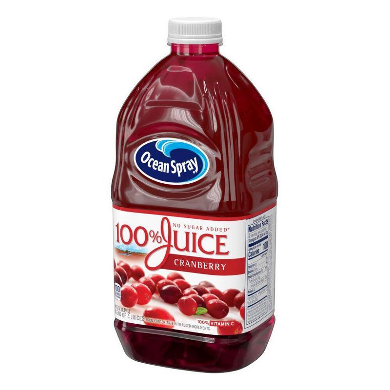 Ocean Spray 100% Juice Cranberry Blend – 64 fl oz Bottle