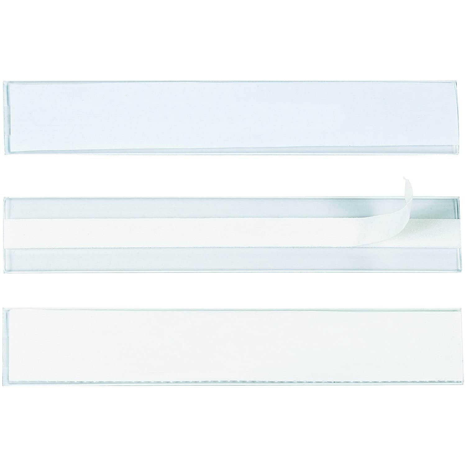 Ship Now Supply SNLH112 HOL-Dex Self-Adhesive Plastic Label Holder, 1" x 6", Width, 1" Length, Clear (Pack of 12)
