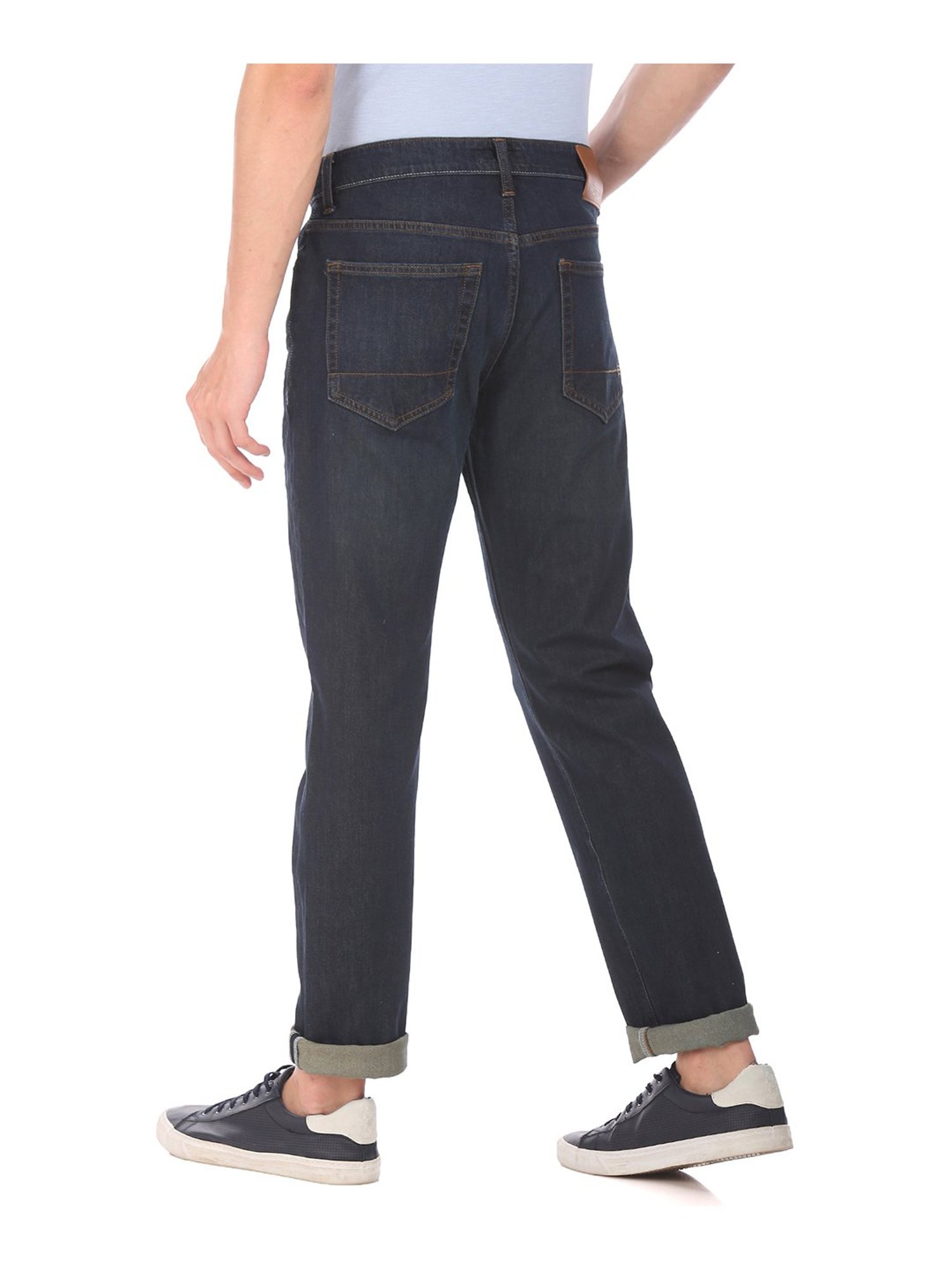 Aeropostale Navy Lightly Washed Jeans