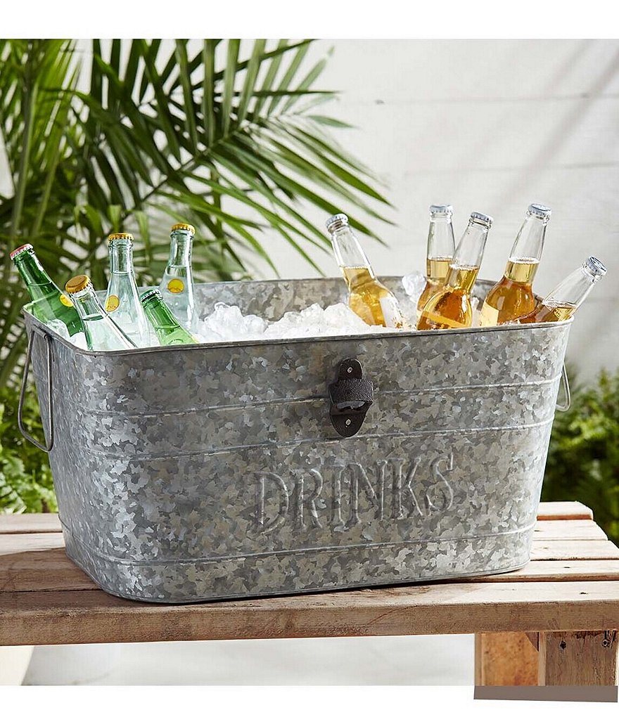 Mud Pie Galvanized Extra Large Drinks Party Tub