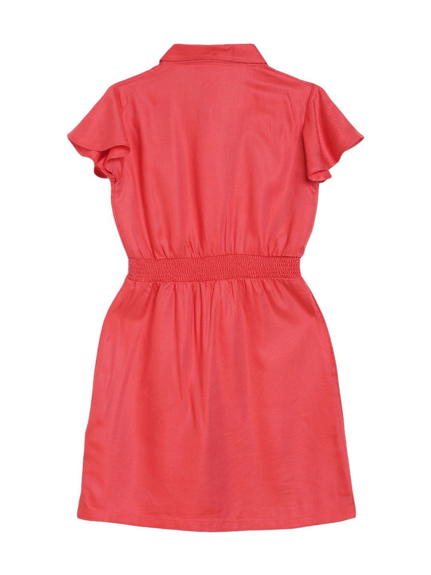 Elle Kids Coral Cotton Dress