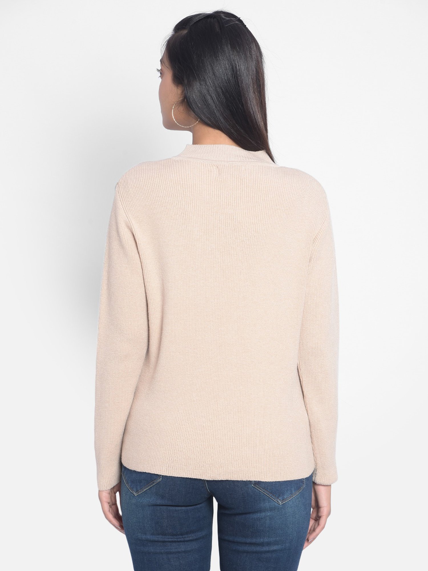 Crimsoune Club Beige Regular Fit Sweater