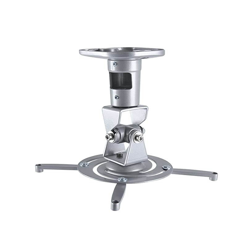 Projector Mount Universal Ceiling Bracket LCD DLP Tilt 360&deg; Swivel 30lbs Silver