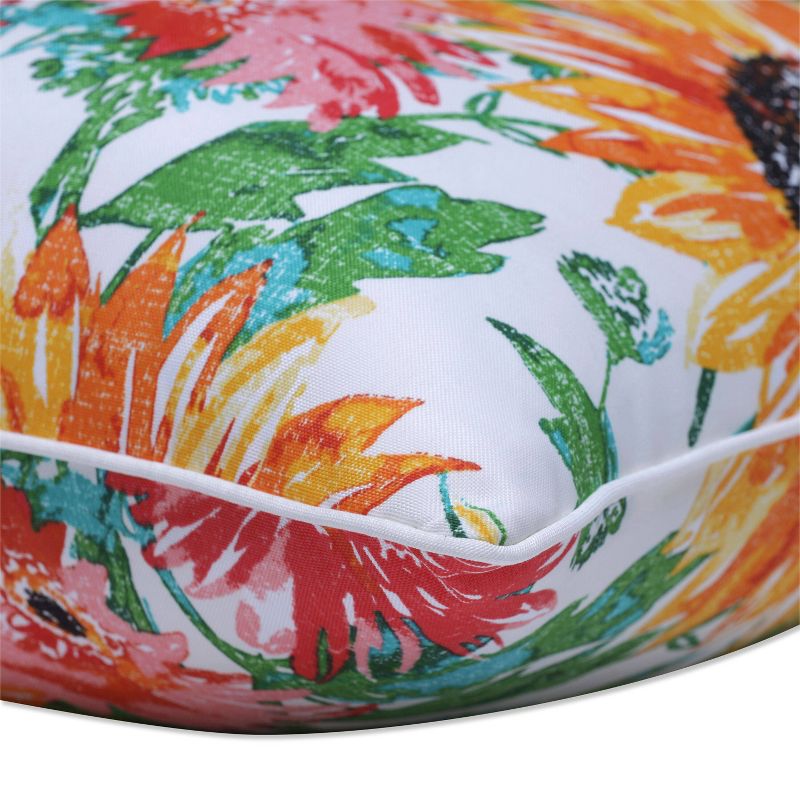 Outdoor/Indoor Bench Cushion Upbeat Disco Blue - Pillow Perfect