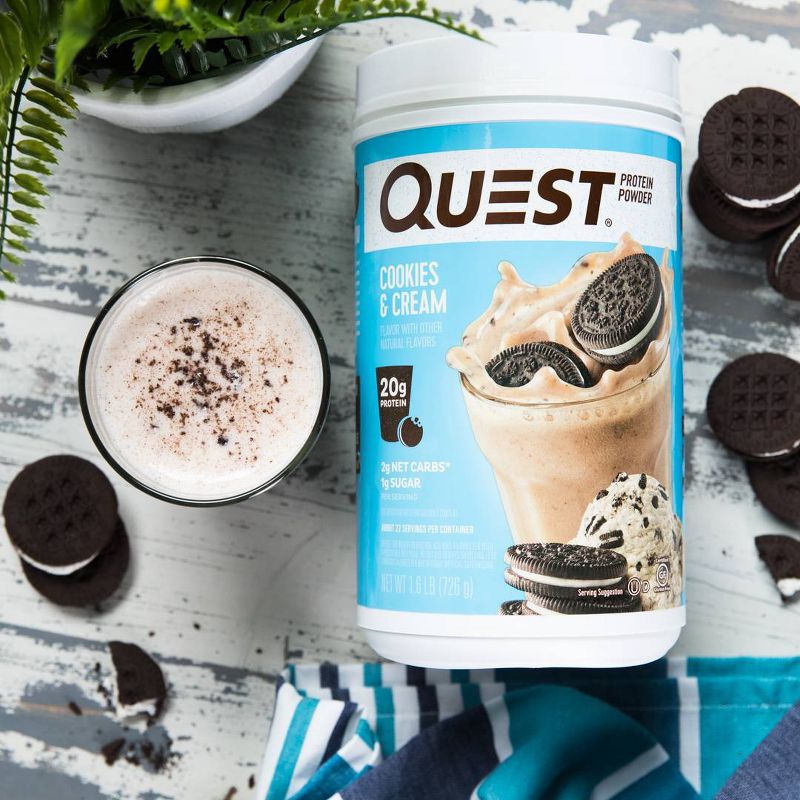 Quest Protein Powder - Cookies & Cream - 25.6oz