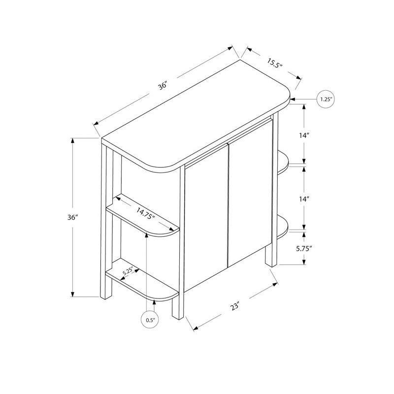 Home Bar with Storage Cappuccino - EveryRoom