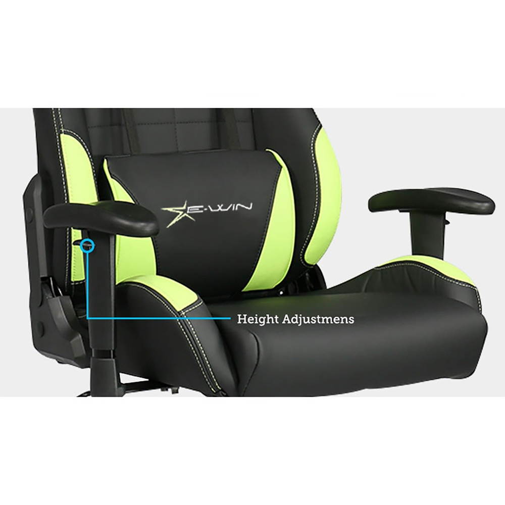 E-Win Calling Series Ergonomic Computer Gaming Office Chair with Pillows, Blue