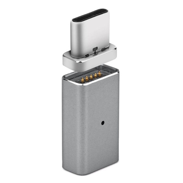Type-C Micro USB Data Magnetic Adapter For P20 mi8 S9 Pocophone f1 6T Silver/Micro USB