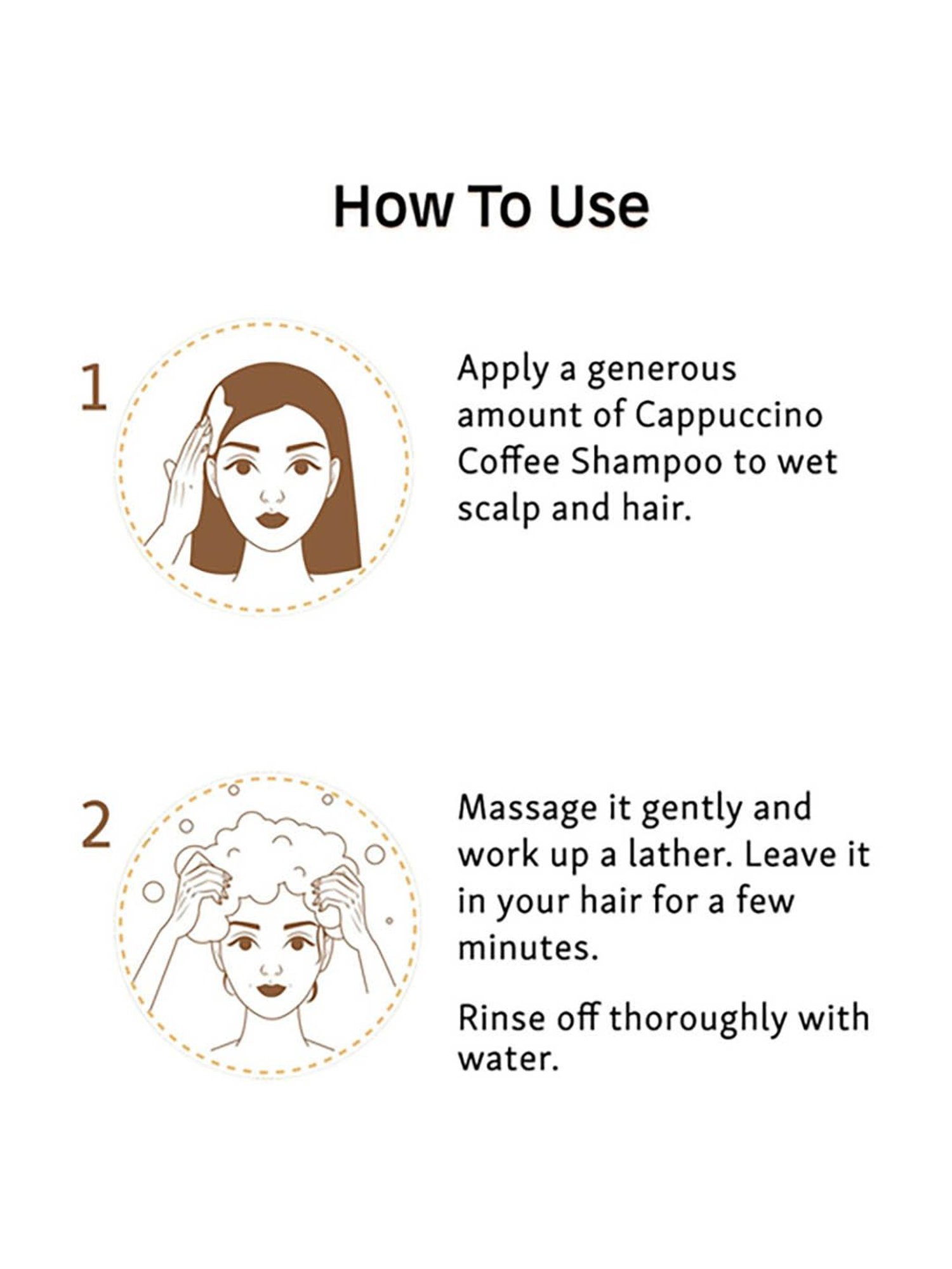 mCaffeine Naked & Raw Cappuccino Coffee Shampoo - 250 ml