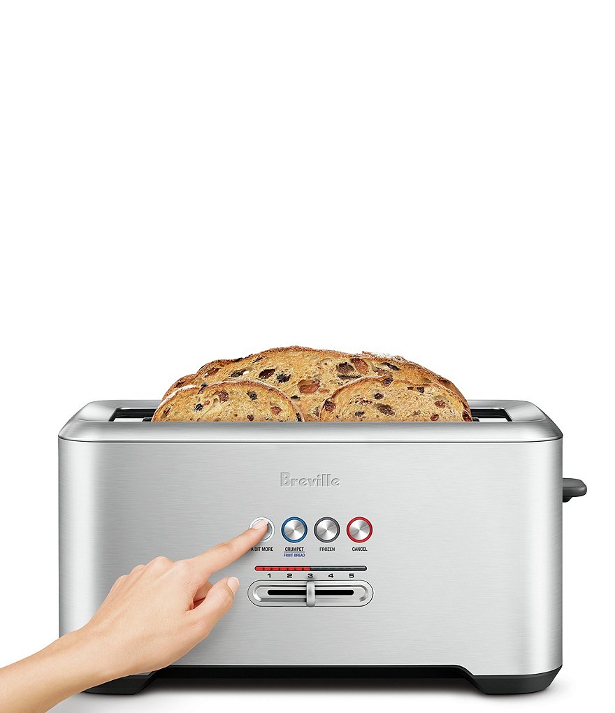 Breville A Bit More'&reg; Long-Slot 4 Slice Stainless Steel Toaster