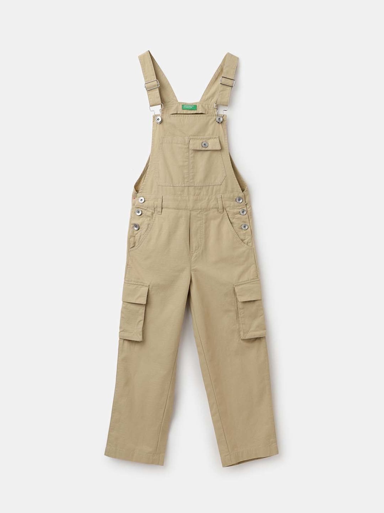 Kiddopanti Kids Blue Solid Dungaree