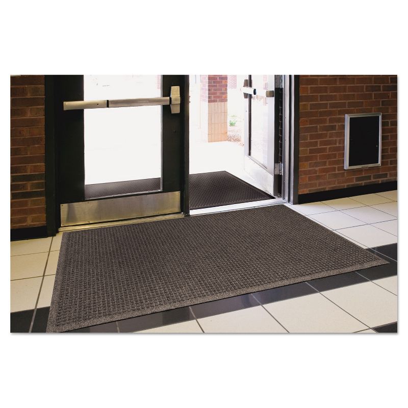 3'x10' Rectangle Solid Floor Mat Black - Guardian
