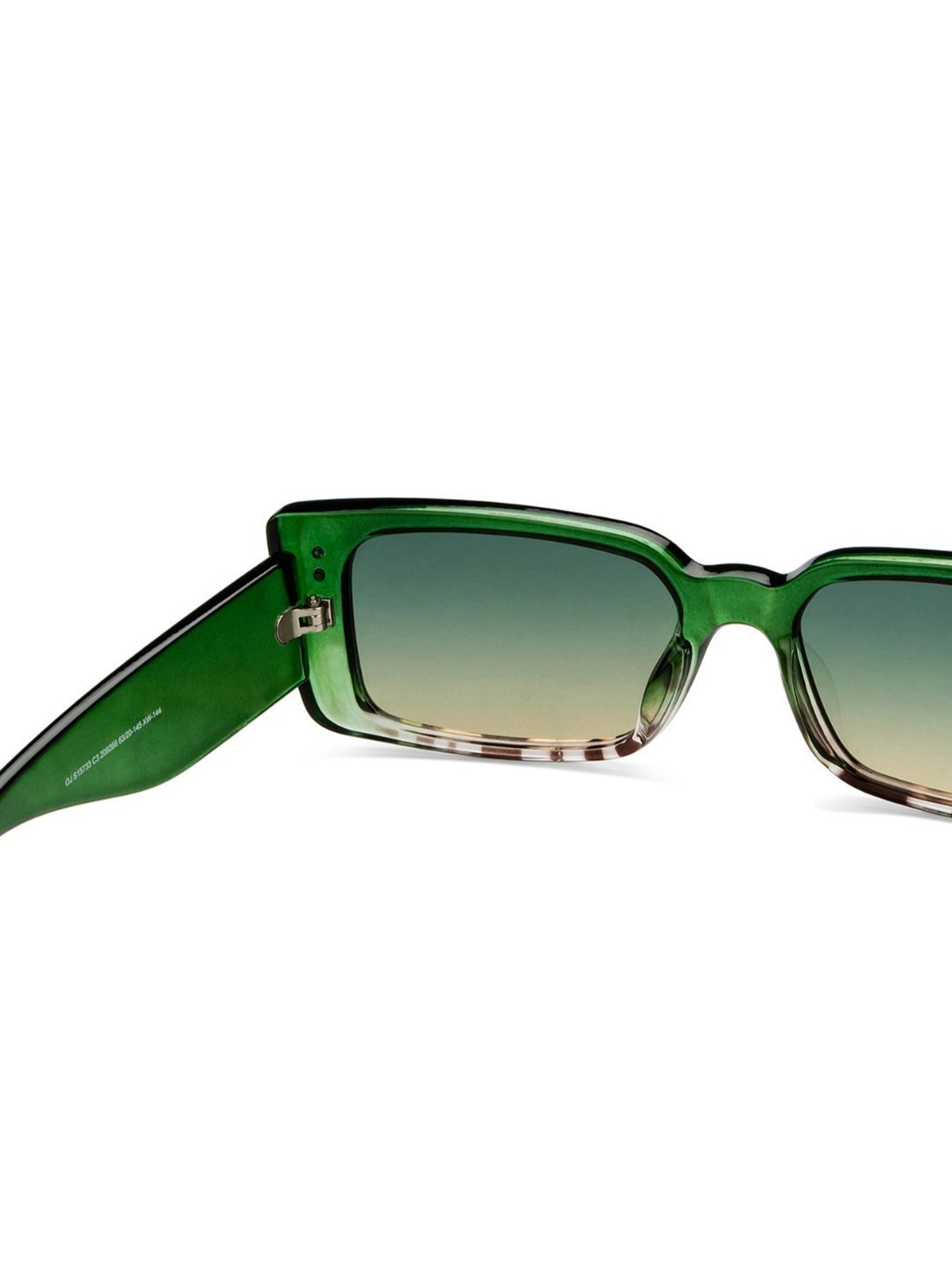 OJOS Green Rectangular Polarised and UV Protected Lens Unisex Sunglasses