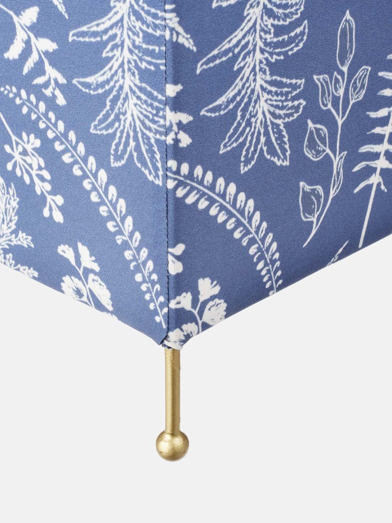 Fabindia 'Advait' Blue & White Iron Wire Ambient Table Lamp - Set of 1