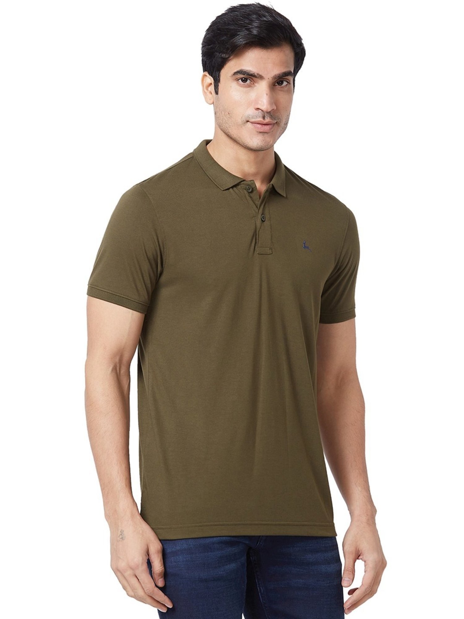Parx Green Regular Fit Polo T-Shirt