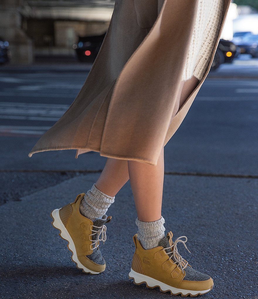 Sorel Kinetic Waterproof Leather Caribou Sneakers