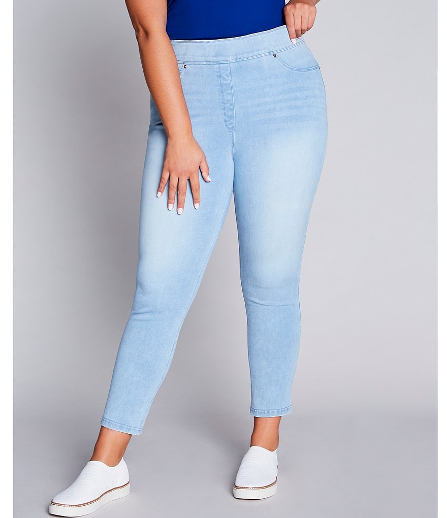 Westbound Plus Size the HIGH RISE fit Denim Skinny Cropped Pants