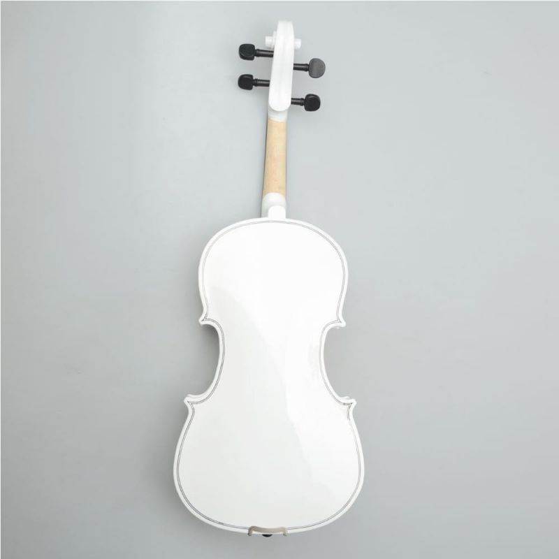 New 16 Inch High Quality Basswood Acoustic Viola with Case Rosin Bow White Color