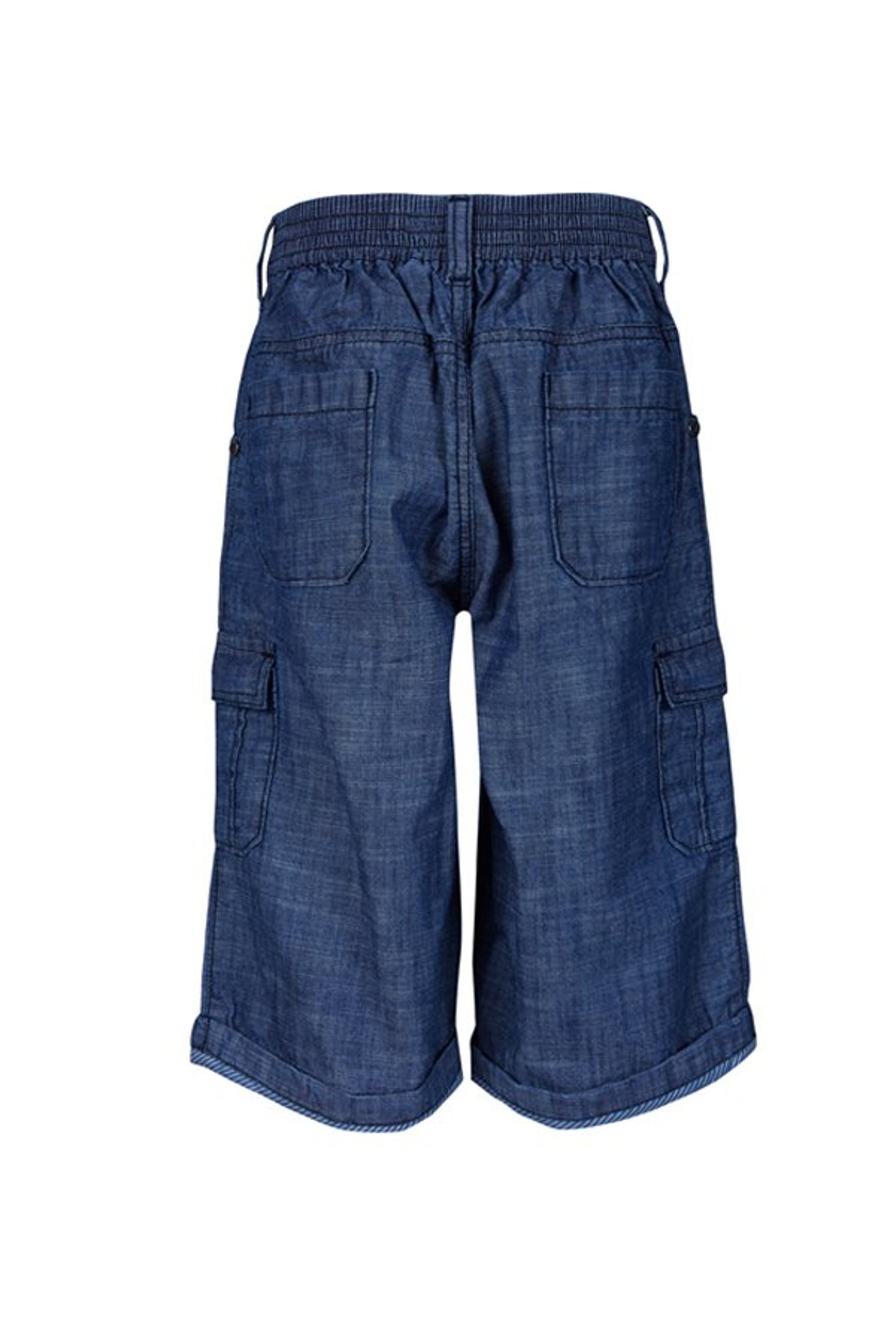 Superyoung Boys Dark Blue Textured Bermuda