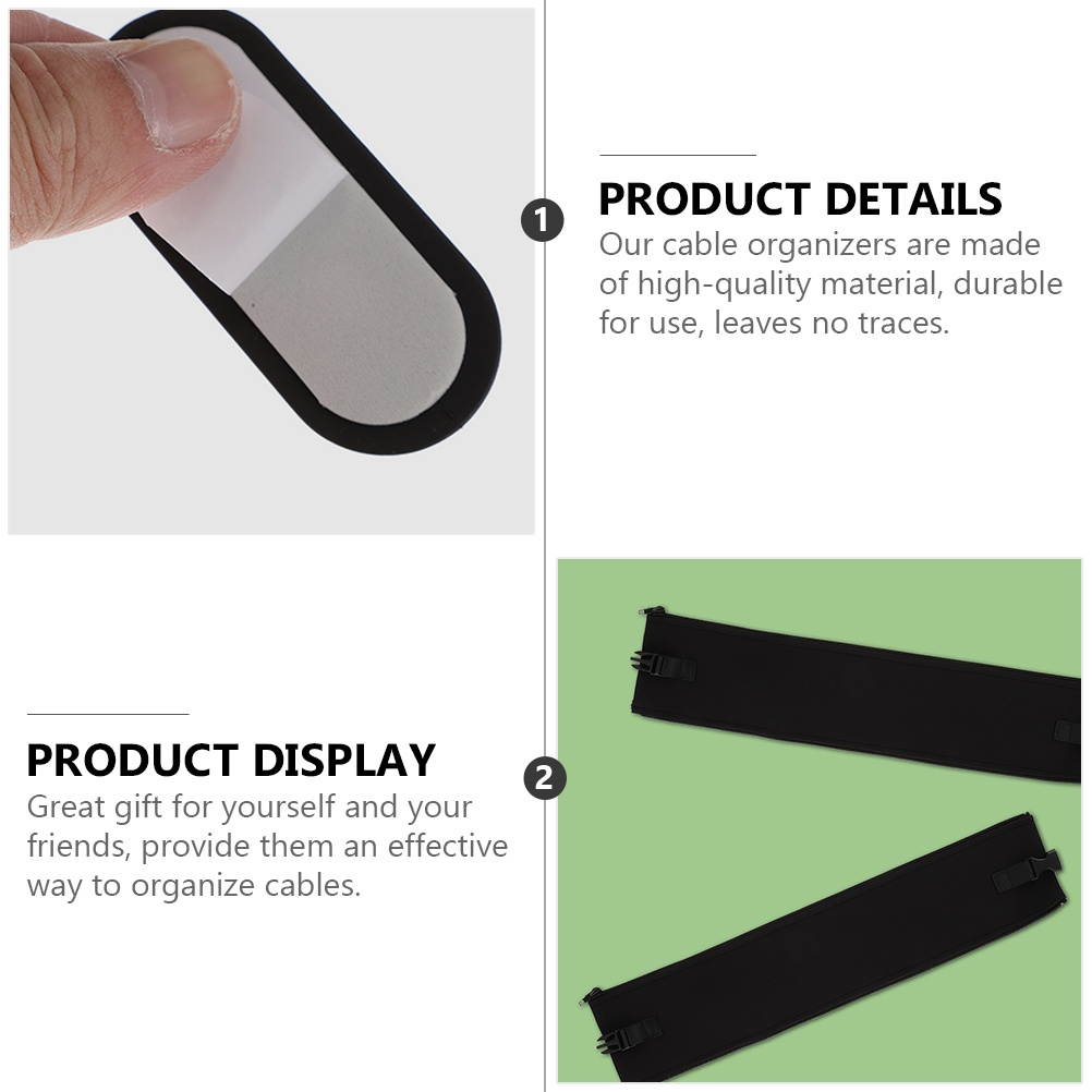 126pcs Durable Multifunction Useful Cable Holder Kit Cable Management Kit Cord Holder Set