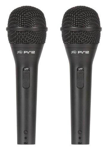 peavey pvi 2  2pack dynamic cardiod microphones