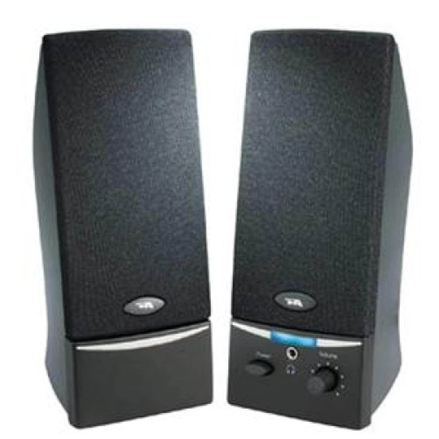 cyber acoustics 2.0 black speaker system / ca-2014rb /