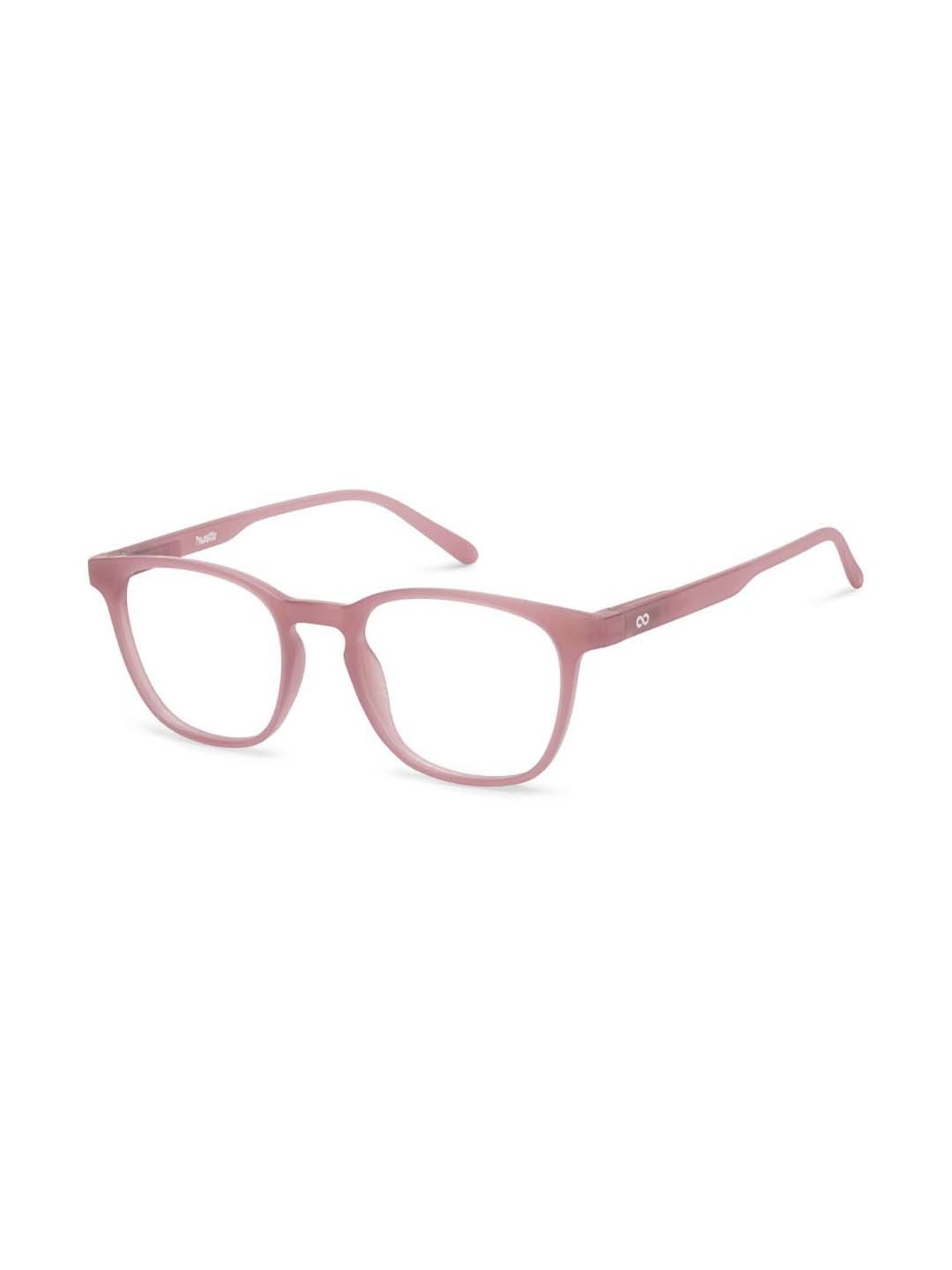 HUSTLR Pink Square Blue Light Protection Unisex Reading Glasses