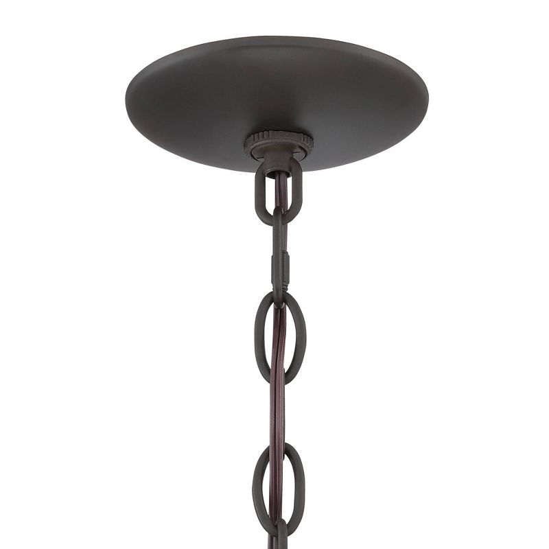 Regency Hill Bronze Ornate Cage Pendant Chandelier 25 1/4" Wide 8-Light Fixture for Dining Room House Foyer Kitchen Entryway