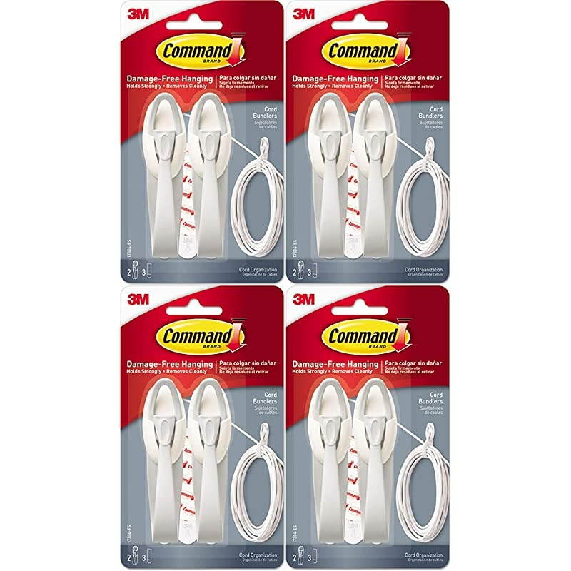 17304 Command Cord Bundlers 4 Pack 8 Bundlers