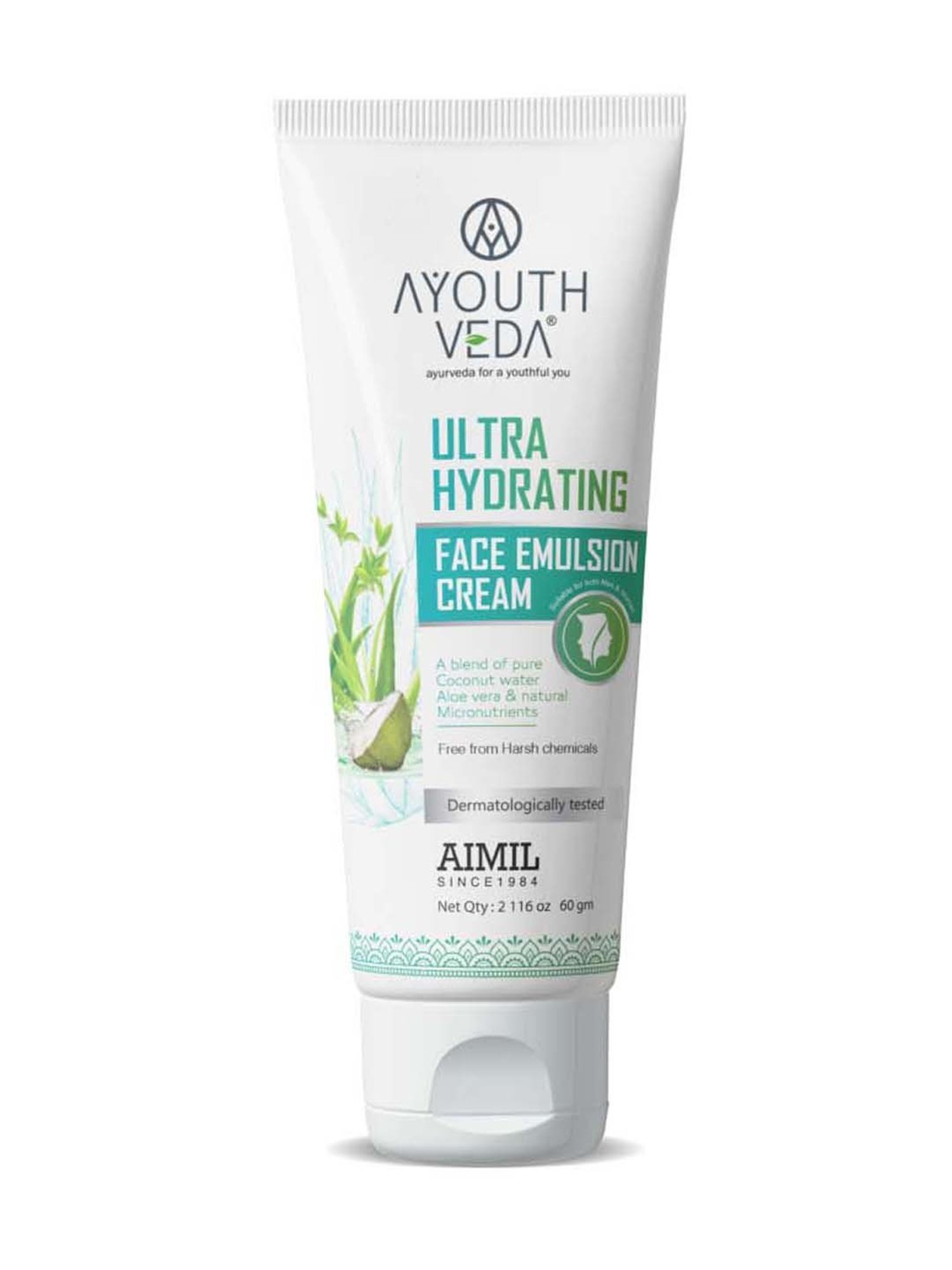 AyouthVeda Ultra Hydrating Face Emulsion Cream - 60 gm