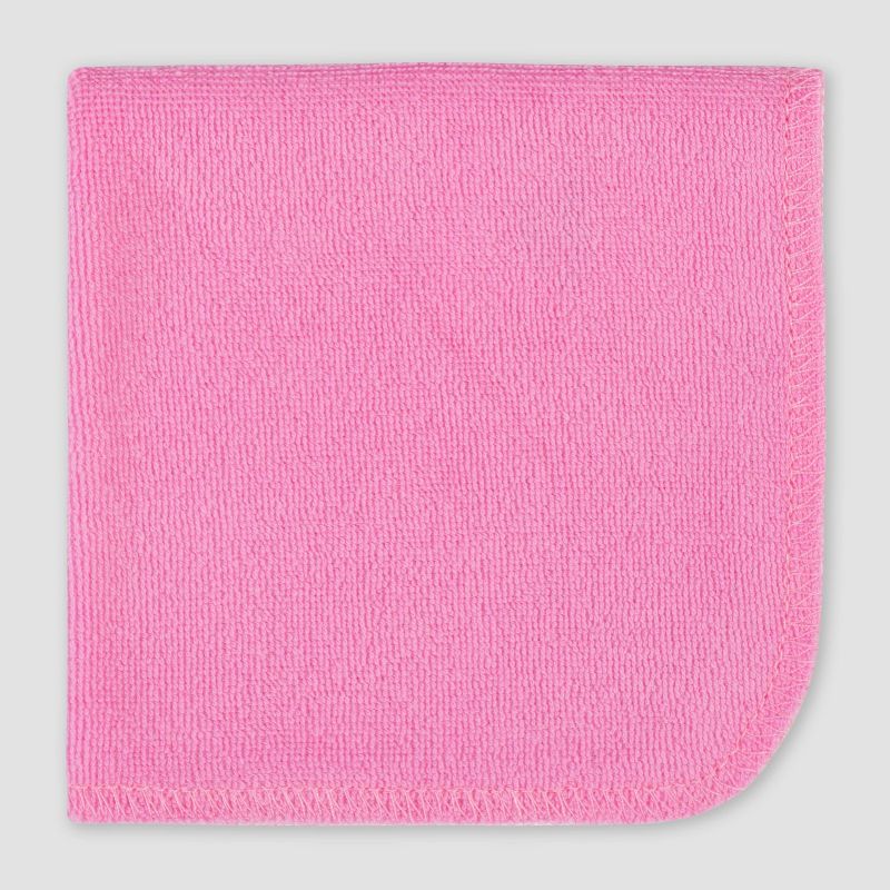 Gerber Baby Girls' 10pk Fox Washcloth Set - Pink