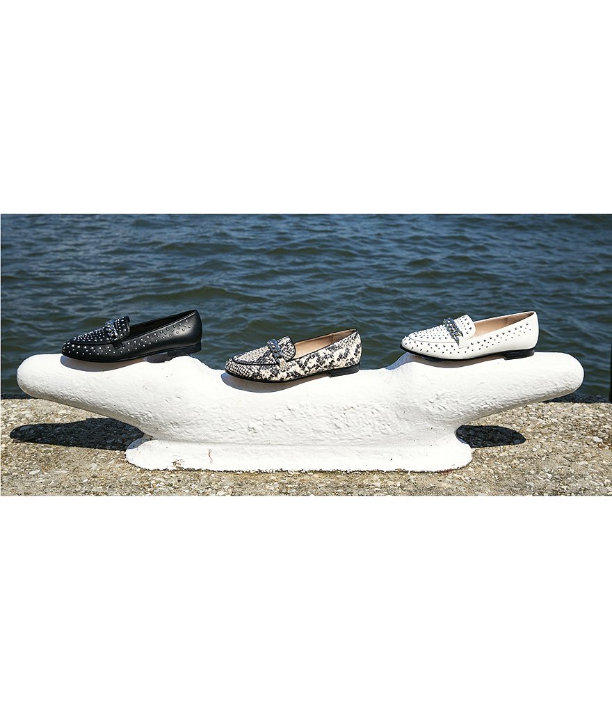 BCBGeneration Zelina Studded Leather Loafers