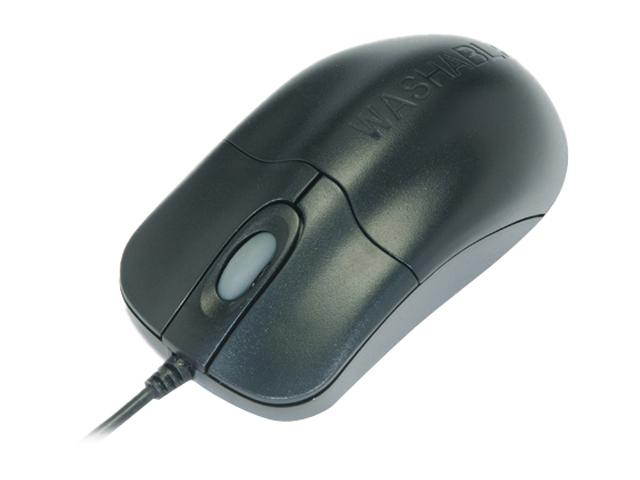 SEAL SHIELD Storm Tm-Medical Grade STM042 Black Wired Optical Mouse