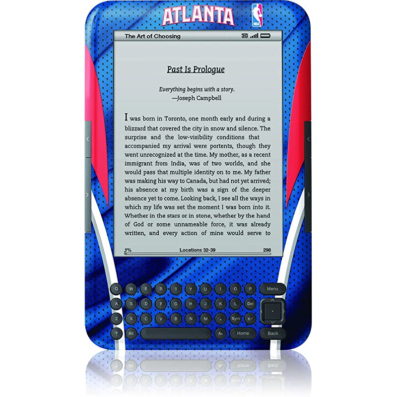 Kindle Skin Fits Kindle Keyboard Altanta Hawks