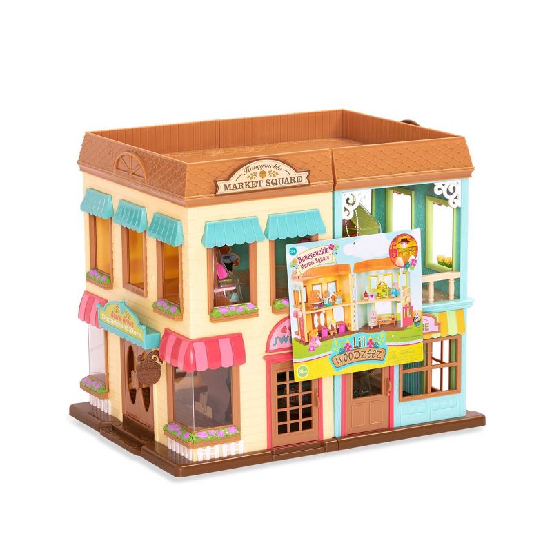 Li'l Woodzeez Shop Playset with Accessories 38pc - Honeysuckle Market Square