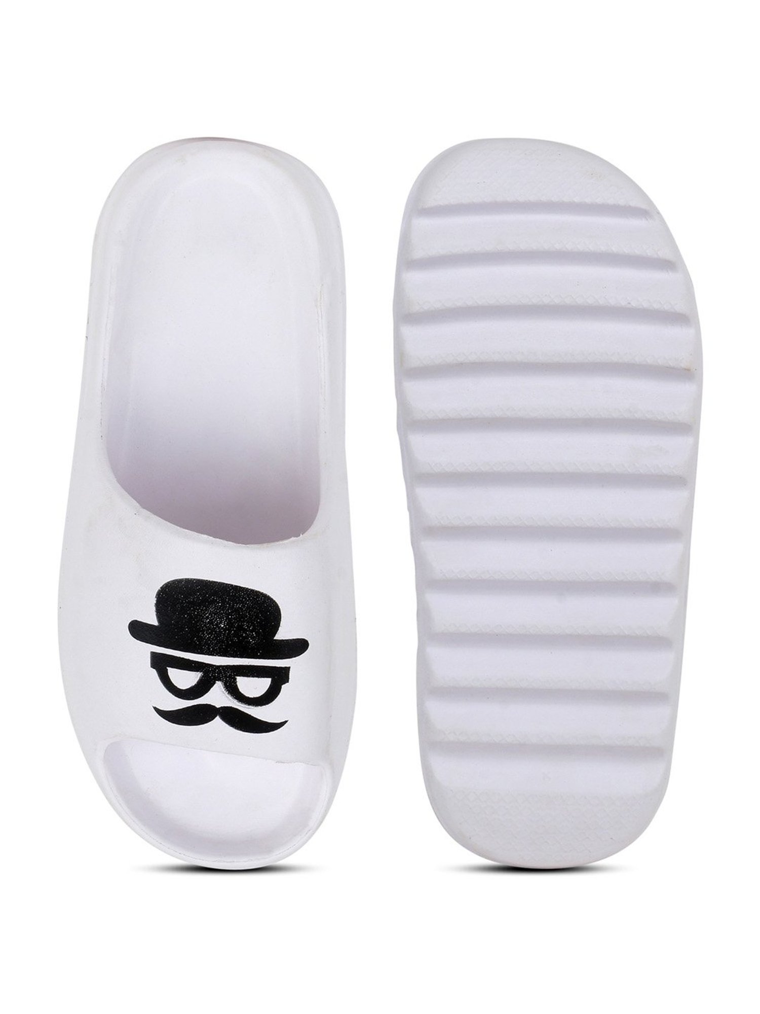 Pampy Angel Men's White Slides
