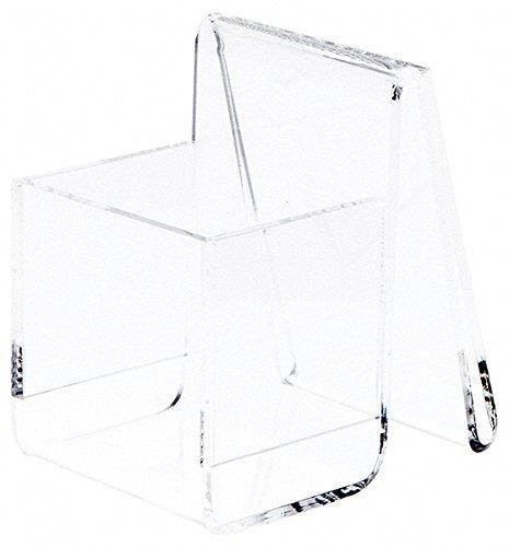 Plymor Deluxe Clear Acrylic Business Card Holder & Display (Vertical), 2.375" W x 3.5" D x 3.5" H