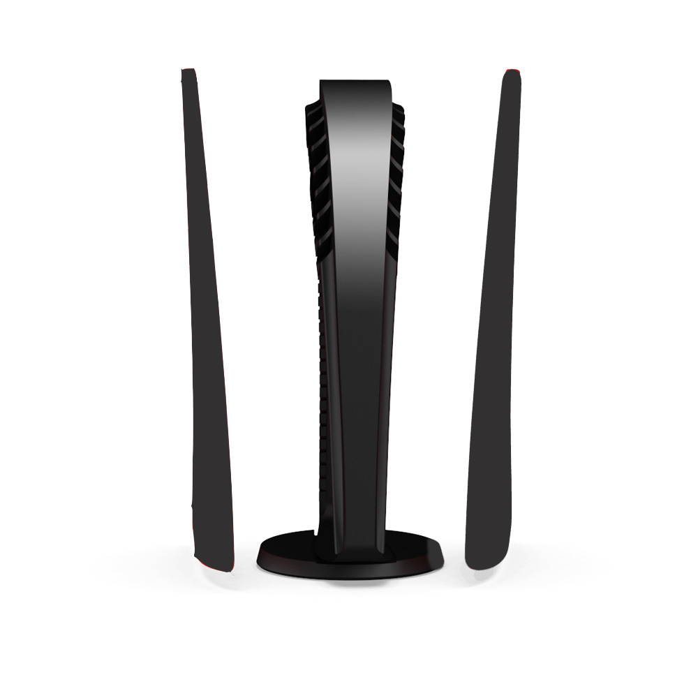 PS5 Console Cover Shell,  PS5 Skin Faceplate Replacement Plates, ABS Anti-Scratch Dustproof Protective Skins Gaming Accessories for Sony Playstation 5 Game Console Digital Edition &ndash;Black