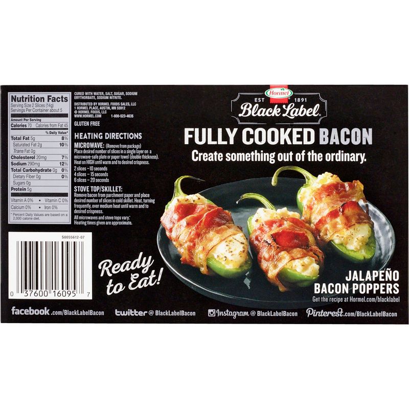 Hormel Fully Cooked Bacon Slices - 2.52oz
