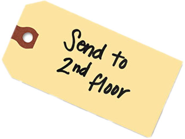 Avery Unstrung Shipping Tags 13-pt. Stock 2 3/4 x 1 3/8 Manila 1 000/Box 12301