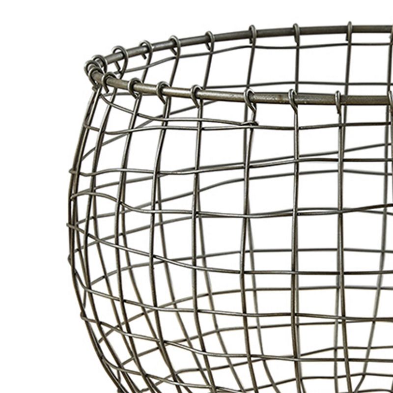 Split P Round Wire Basket - Gray