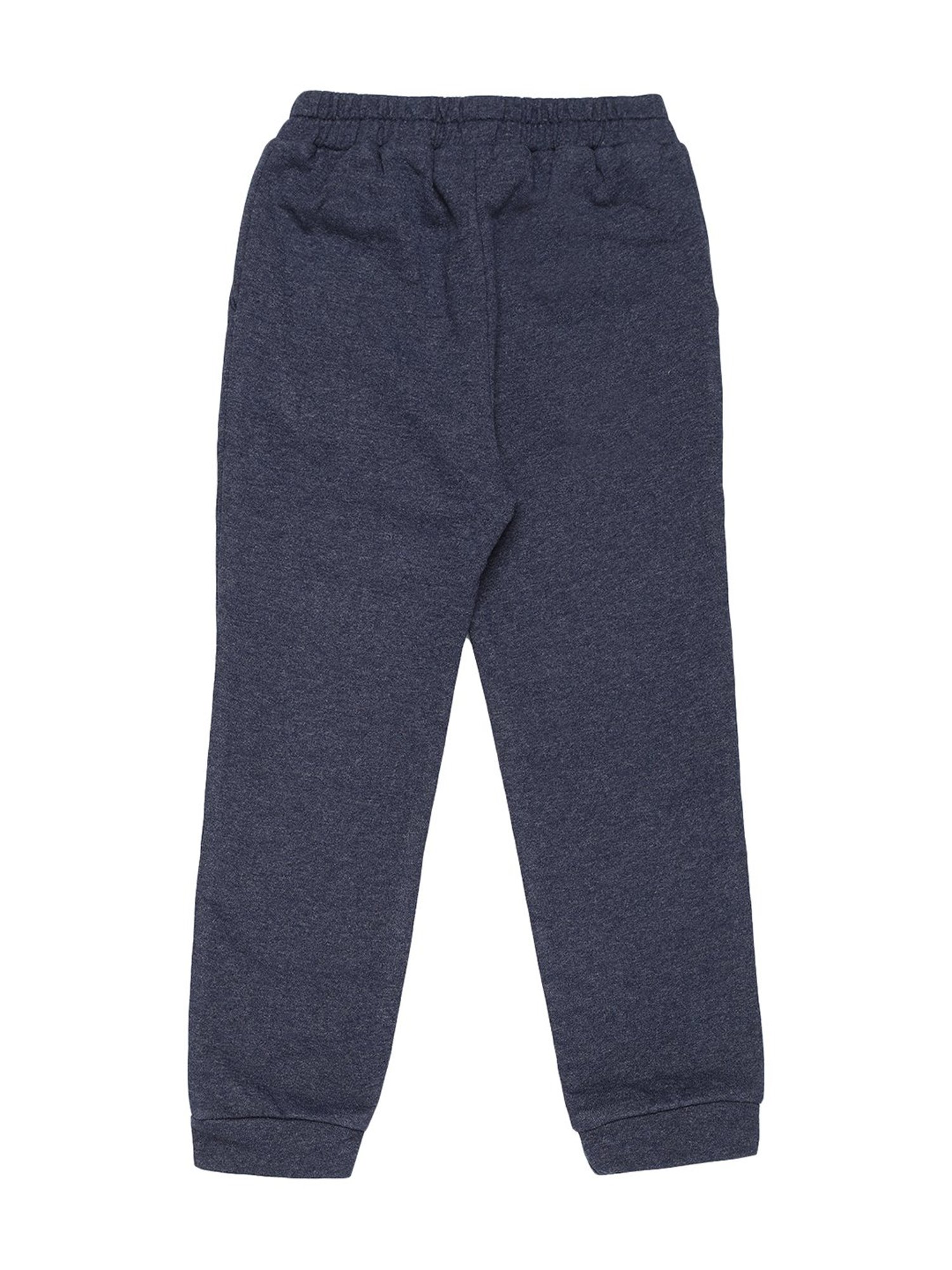 Mystere Paris Kids Navy Cotton Printed Joggers