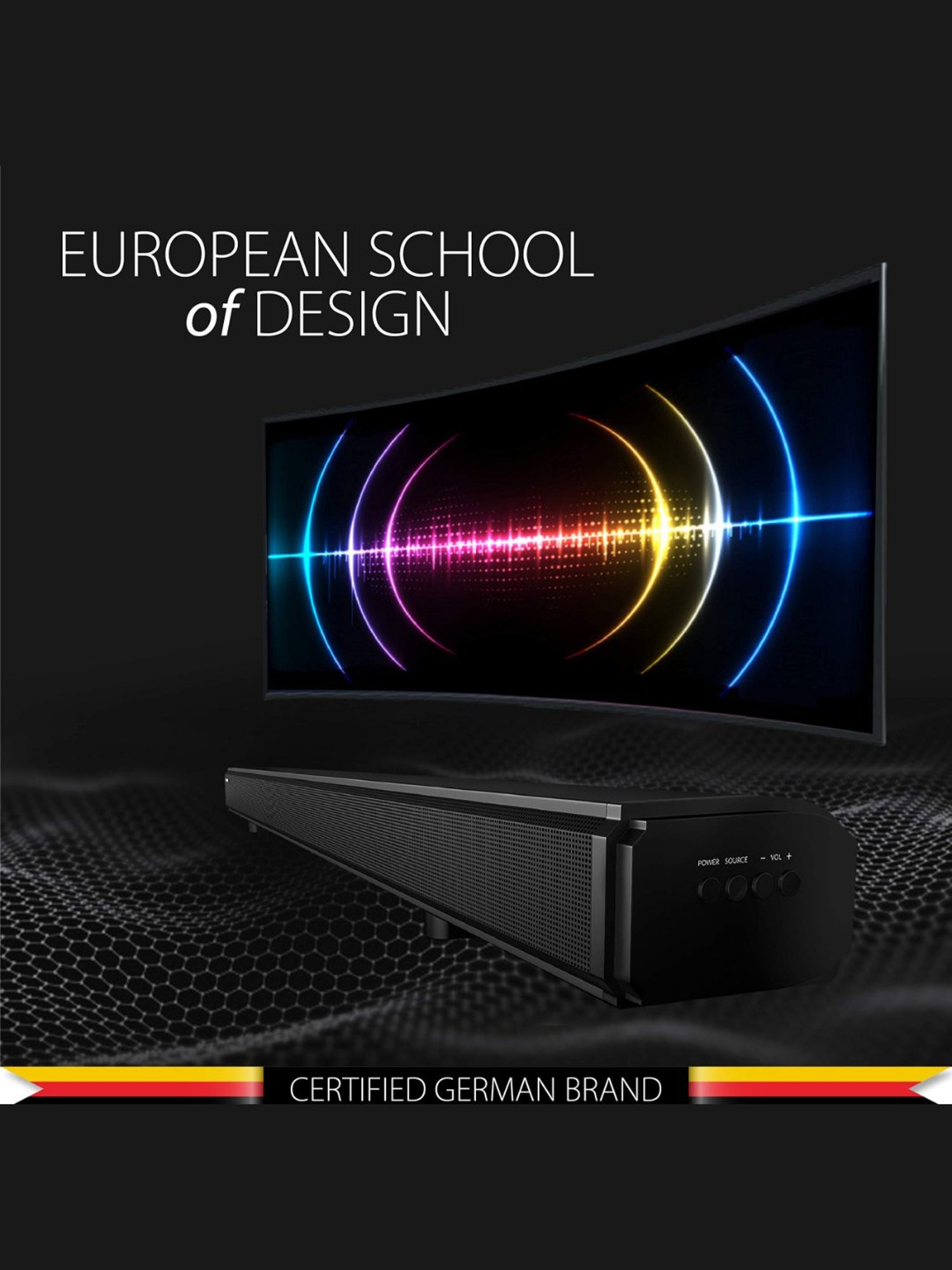 Portronics Decibel 24 | 10W Bluetooth Soundbar Speaker With In Built Mic (Black)