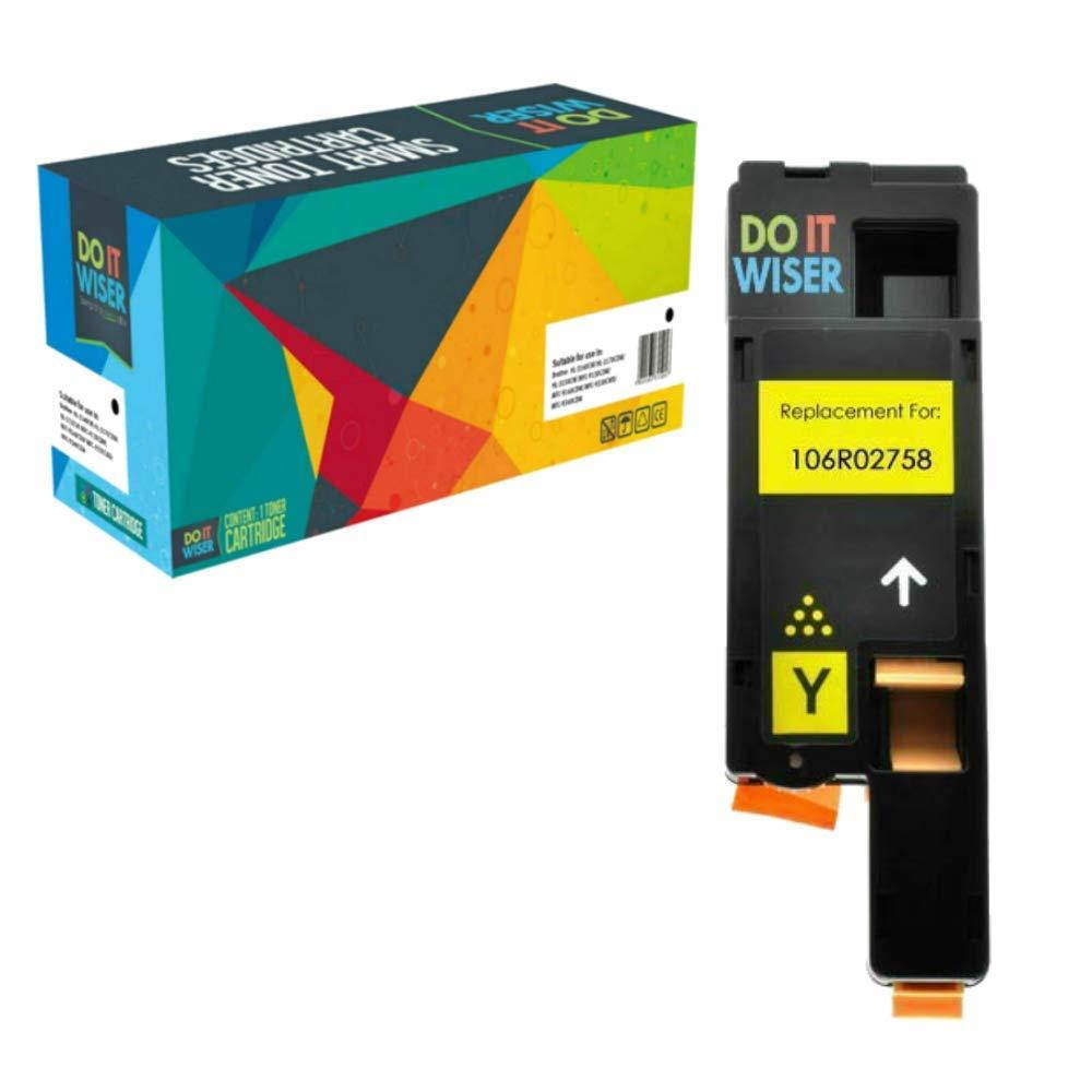Do It Wiser Compatible Xerox WorkCentre 6027 6025, Phaser 6022 6020 Toner Cartridges (1 Black 106R02759, 1 Cyan 106R02756, 1 Magenta 106R02757, 1 Yellow 106R02758) - 4 Pack