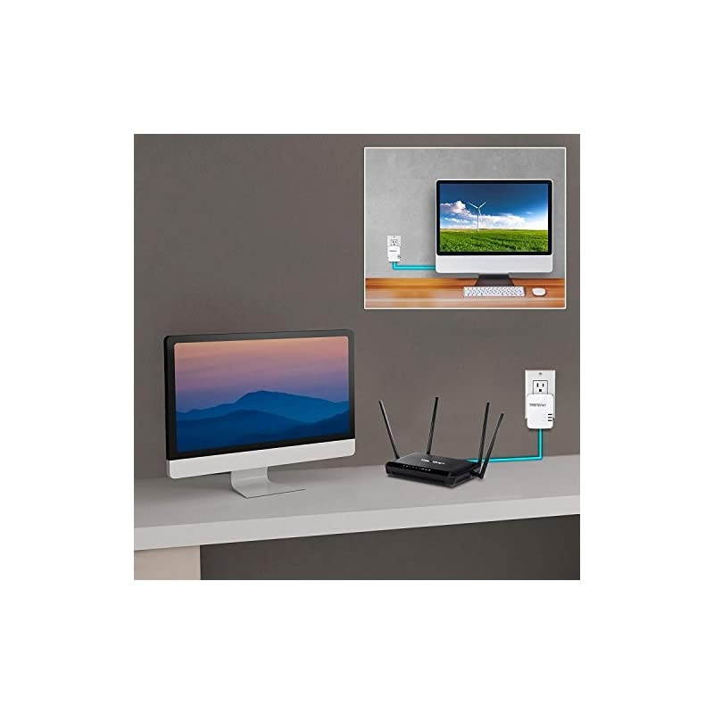 Powerline 1300 AV2 Adapter Kit TPL422E2K Includes 2 x TPL422E Powerline Ethernet Adapters IEEE 19051 amp IEEE 1901 Gigabit Port Range Up to 300m 984 ft Simple Plugin Installation