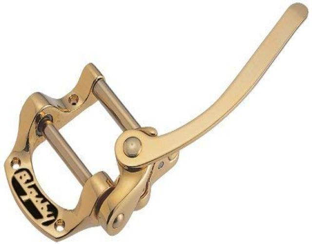 bigsby b5 guitar vibrato for flat top electrics, gold gibson sg, flying v, exlporer, firebird